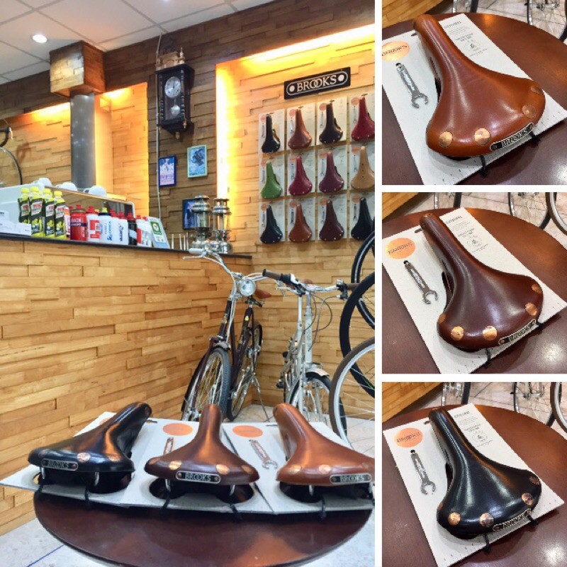 เบาะ_อานจักรยาน BROOKS TEAM PRO CHROME หมุดทองแดง รางชุบโครเมียม