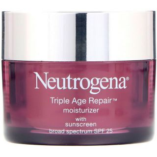 Nutrogena, Triple Age Repair, Moisturizer with Sunscreen, Broad Spectrum SPF 25, 1.7 oz (48 g)