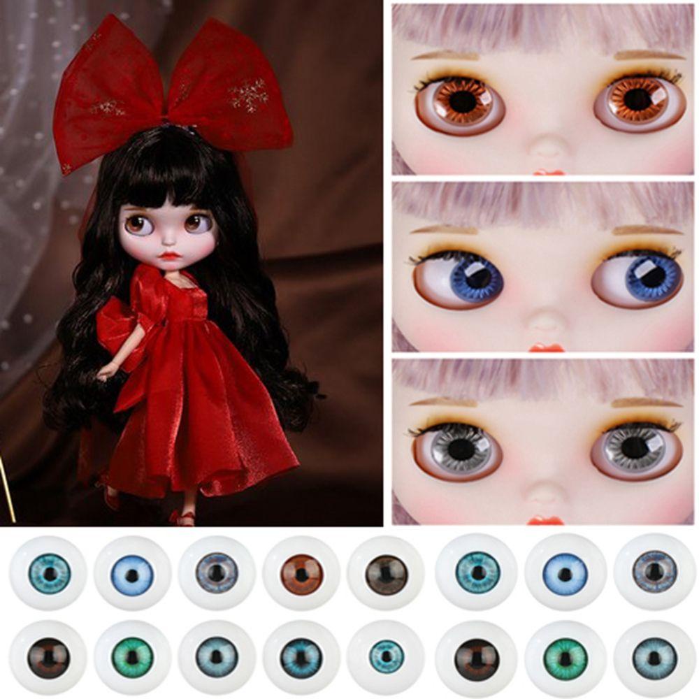 IYRKML 1 คู่ตุ๊กตา Eyeball คุณภาพสูงสําหรับตุ๊กตา BJD 24 มม.30 มม.ตุ๊กตาหัตถกรรม - รูปที่ 6