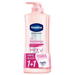 Free Delivery Vaseline Healthy Bright UV Lightening Lotion 370ml. Pack 2 Cash on delivery