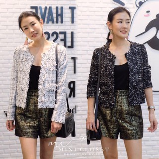 พร้อมส่ง👑best seller tweed blazer 👑mini closet