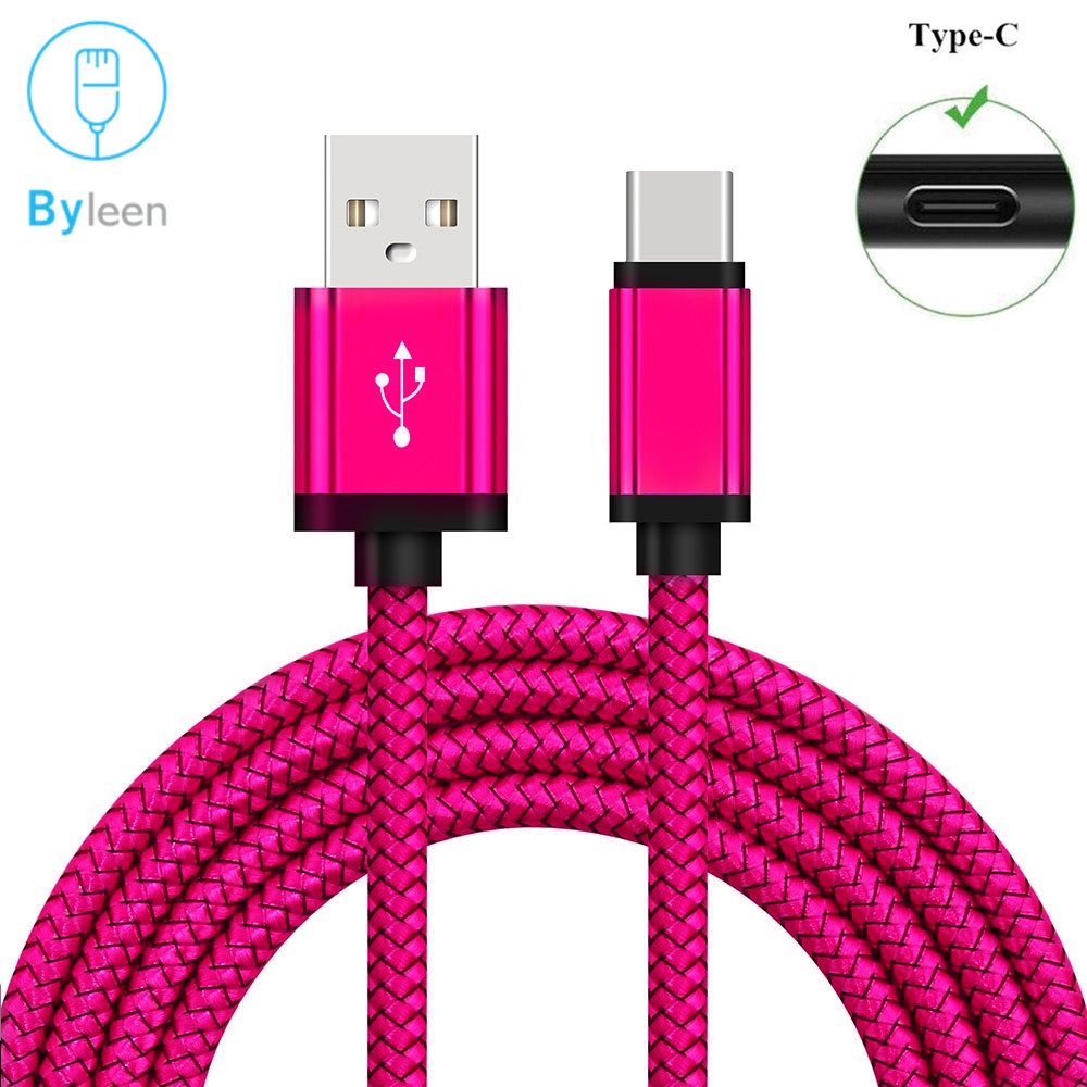 2.4A USB IOS Fast Charger สายชาร์จถักนีออน