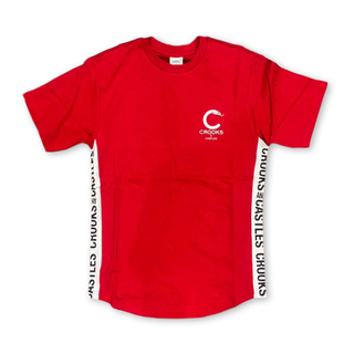 SLUM LTD - CROOKS AND CASTLES Side Line Tee Red