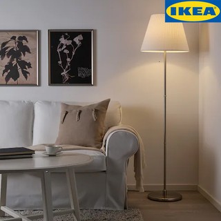 IKEA KRYSSMAST คริสส์มัสท์ โคมไฟตั้งพื้น , ชุบนิกเกิล สีทงอ สีเงิน แยกจำหน่ายโป๊ะโคมและหลอดไฟ แนะนำให้ใช้หลอด LED E27