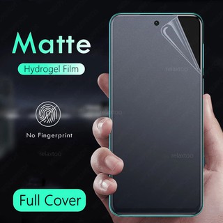 ฟิล์มกันรอยเต็มจอ Frosted Hydrogel สำหรับ Xiomi Xiaomi Redmi Note 10 7 8 11s 11 9 Pro 9A 9C 8T 9T 9S note9 note10 Pro 5G 10s 4G matte soft hydrogel film screen protector, Not Tempered Glass