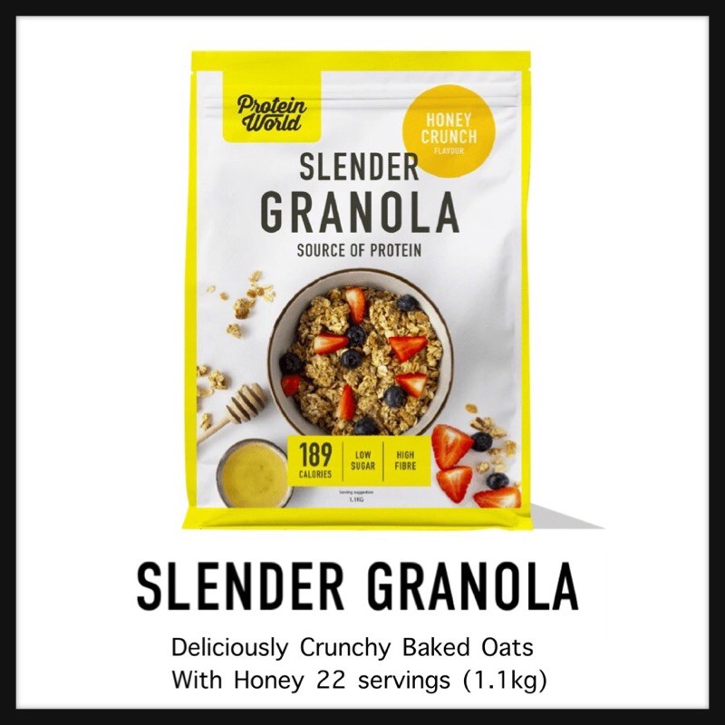 Protein World Slender Granola Honey Crunch Flavour dollydolltoys ThaiPick