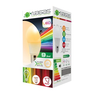 หลอด LED ECO Bulb 3000K 9W WARMWHITE E27 NAGAS หลอดไฟภายในบ้านเอนกประสงค์