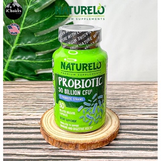 โปรไบโอติก 5 หมื่นล้านตัว NATURELO® Probiotic 50 Billion CFU 30 Delayed Release Capsules