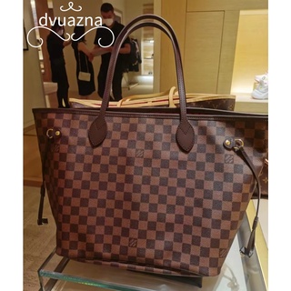 กระเป๋าช้อปปิ้ง LOUIS VUITTON/LV Neverfull Presbyopia Checkerboard ของแท้