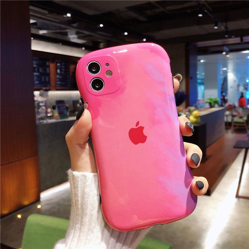 2021☜ Apple 12 เคสโทรศัพท์มือถือสีน้ำเอวเล็ก iPhone11 รวมทุกอย่าง iP7/8