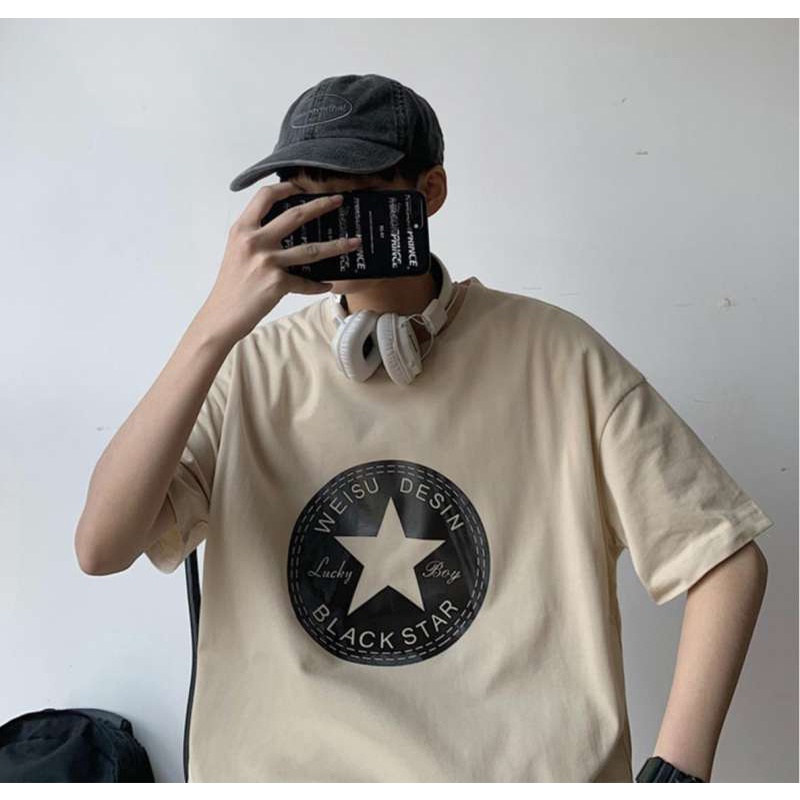 LH.Sunday 🍀 เสื้อยืดสกรีนรูปดาวมีหลากสีให้เลือกใส่กับกางเกงยีนหรือขาสั้งเท่ๆก็ได้ - รูปที่ 2