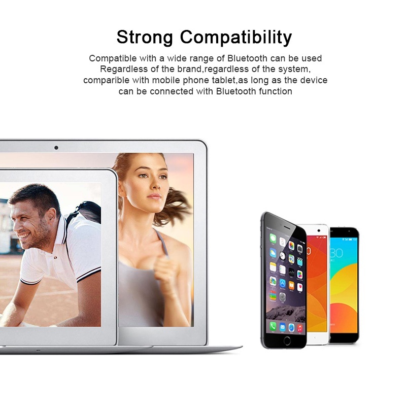 หูฟังสเตอริโอบลูทูธไร้สาย 5.0 พร้อมไมโครโฟน สําหรับโทรศัพท์มือถือทุกรุ่น - รูปที่ 4