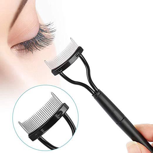 Beauty Eyelash Metal Brush Comb Lash Separator Mascara Lift Curl Tool