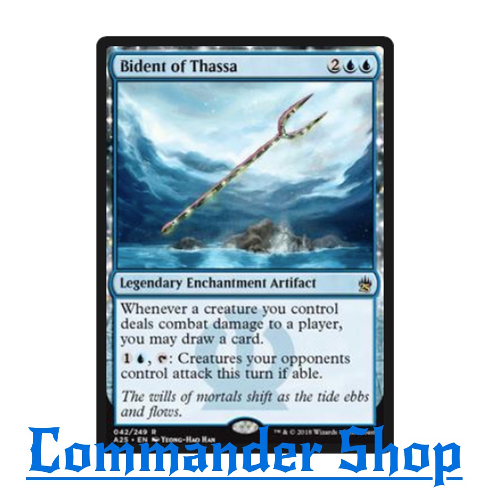 Bident of Thassa (Legendary Enchantment Artifact) Blue การ์ด Magic The Gathering (MTG)