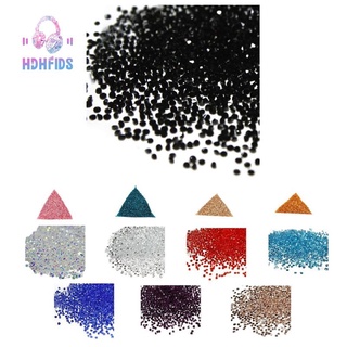  1440Pcs Micro Diamond DIY s Rhinestones Crystal Flat Back Non Hotfix Rhinestones Need Glue  Art Decoration Cosmetics, AB Colors