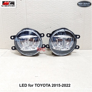 ไฟตัดหมอก แบบ LED สำหรับรถ โตโยต้า TOYOTA งานเทียบ 81220-0K100 81210-0K150 *TY-019-LE 1คู่*