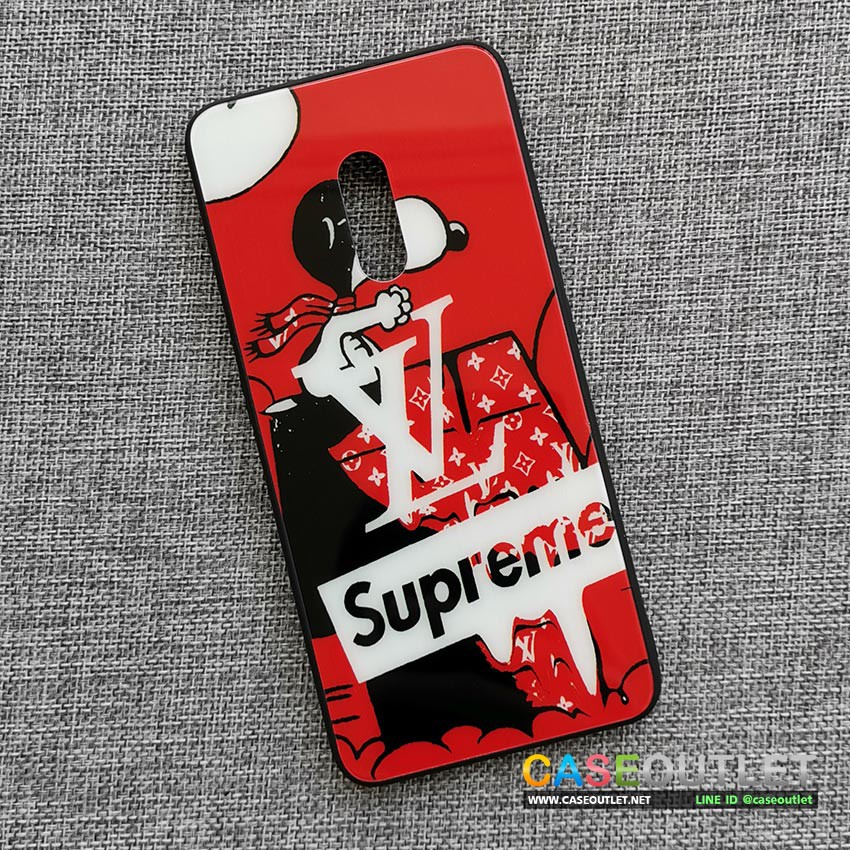 เคส Oppo K3 LV supreme สุพรีม หลังกระจก ขอบยาง