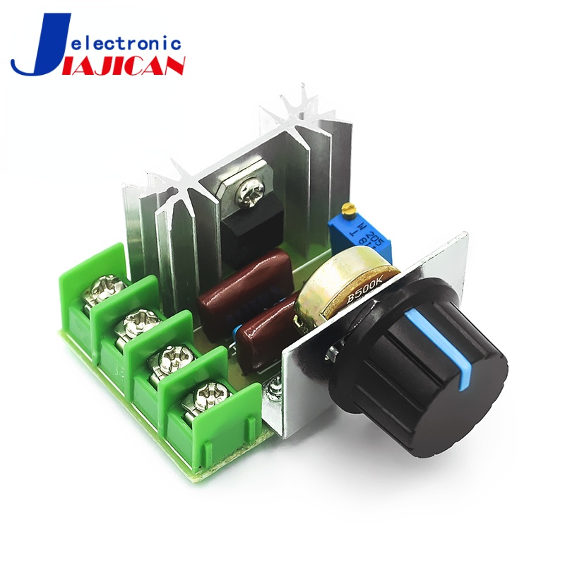 บอร์ดควบคุมความเร็ว Dimmer 220V 2000W เครื่องปรับแรงดันไฟฟ้า หรี่ไฟ อิเล็กทรอนิกส์ Dimmer