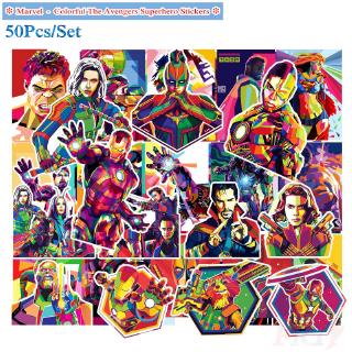 ❉กระเป๋าเดินทางสเก็ตบอร์ด The Avengers Superhero Series 01 50 ชิ้น / ชุดสติ๊กเกอร์