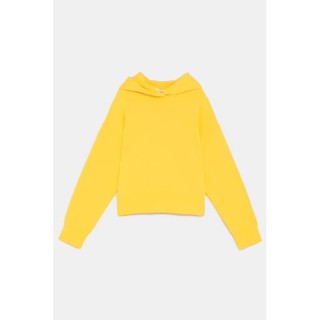 zara yellow hoodie แท้100%