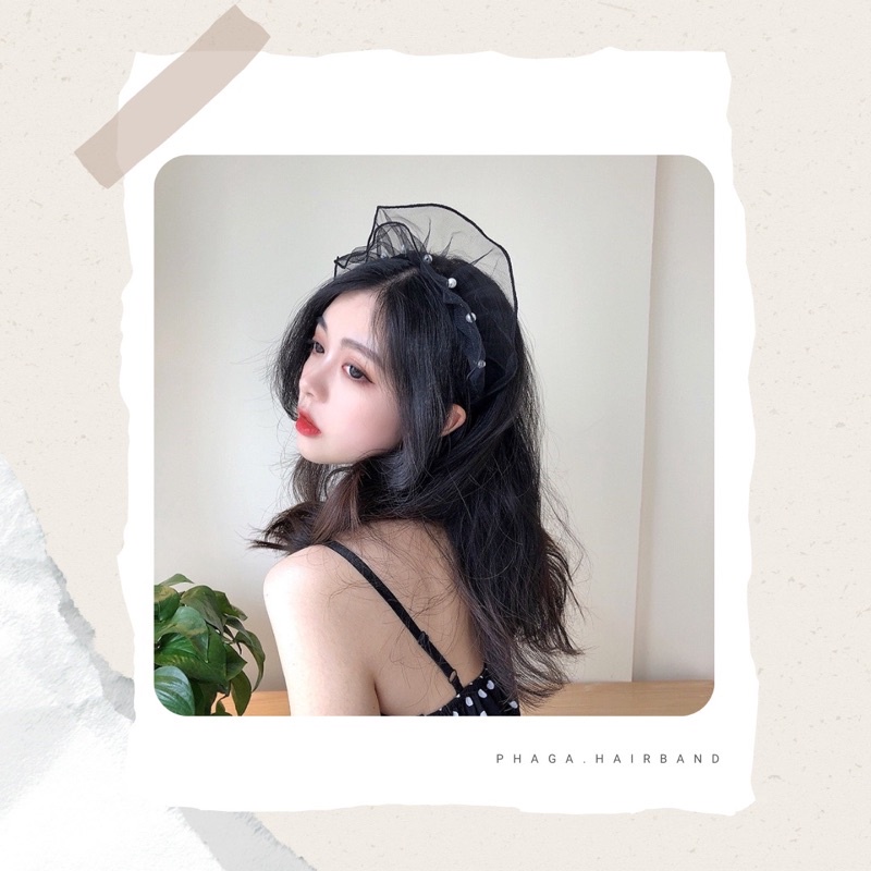 ⁣ ที่คาดผมผ้าตาข่าย ที่คาดผมมุ้งง สวยแซ่บบบ