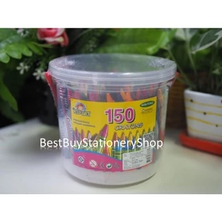 BestBuyStationery คิดอาร์ต สีเทียน 150แท่ง 50สี /กระปุก สีเทียนเด็กKidart 150 Crayons / Pc.