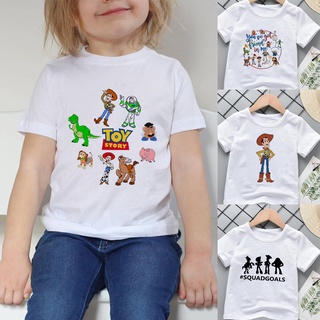 เสื้อยืด พิมพ์ลายการ์ตูน Toy Story แฟชั่นสําหรับเด็ก