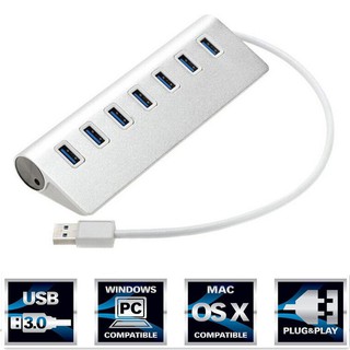 NEW USB HUB 7 port 3.0 Aluminum สายยาว 30 cm