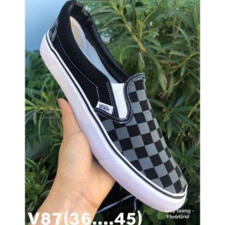 ⚽ รับเราชนะ ทุกแบบ รองเท้าVANS Slip on ลายสก็อต