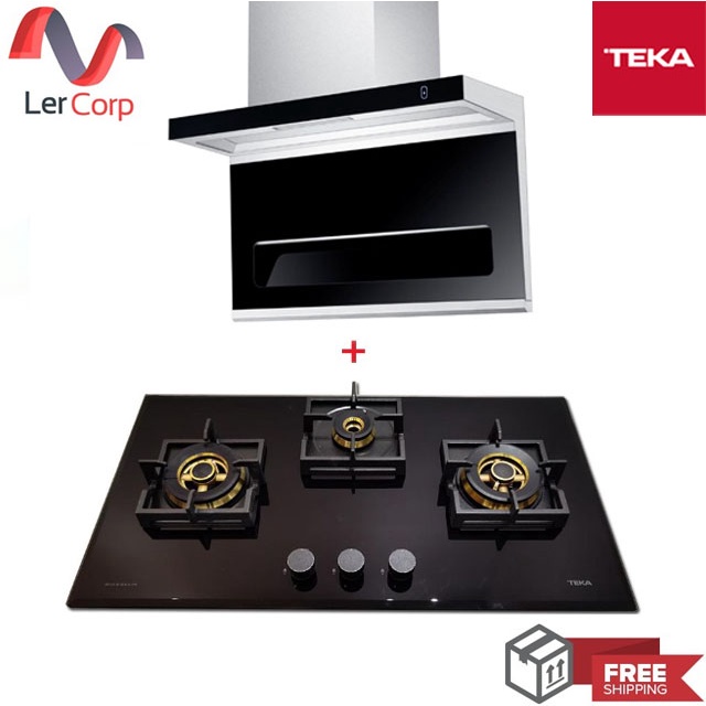 (TEKA) เครื่องดูดควัน รุ่น DSW 995 G + เตาแก๊ส 3 หัวเตา รุ่น GB LUX 82 3G AI AL TR