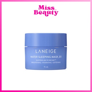 (ของแท้ฉลากไทย) Laneige water sleeping mask 15ml ลาเนจ วอเตอร์ สลีปปิ้ง มาส์ก สีฟ้า ขนาดทดลอง