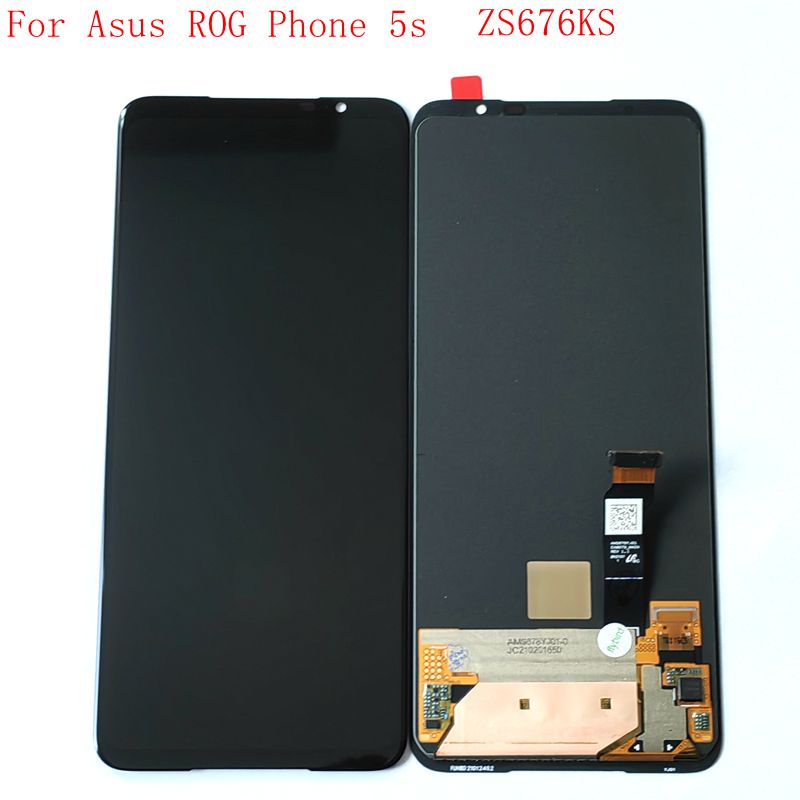 Original rog5s Amoled สําหรับ Asus rog โทรศัพท์ 5s ZS676KS จอแสดงผล Lcd Touch Glass Digitizer rog 5s pro