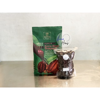 Barry Extra-Bitter Guayaquil 64% ขนาด 1 kg Dark Chocolate Couverture Coin แบร์รี่ ดาร์กช็อคโกแลตแท้