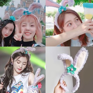 2021 new headband sweet rabbit ears cute bunny girl heart plush headband