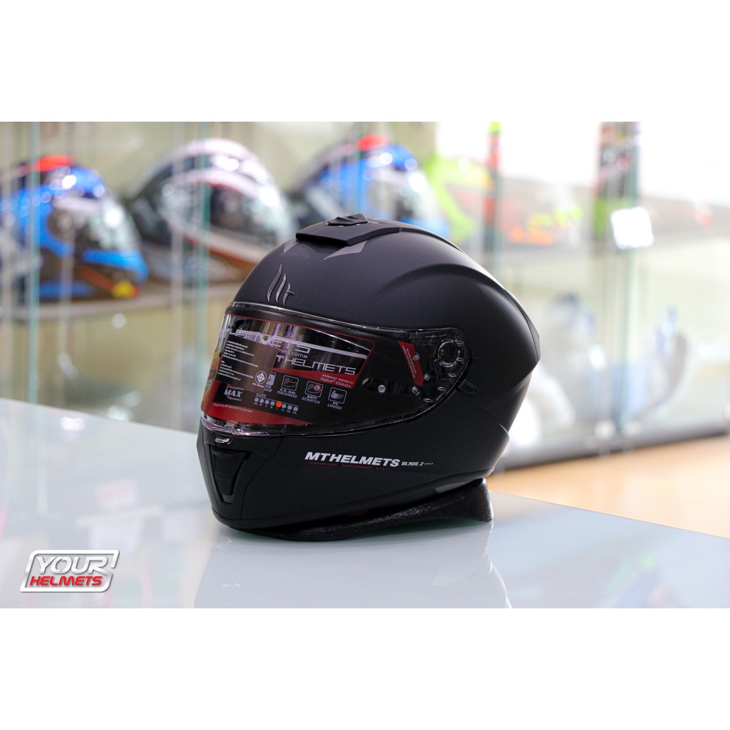 หมวกกันน็อค MT HELMETS BLADE 2 SV SOLID MATT BLACK