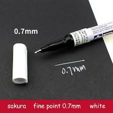 ปากกาเพ้นท์ EF หัวเล็กพิเศษ Sakura Pen-Touch Paint Marker 0.7 mm สีทอง/สีเงิน/สีขาว