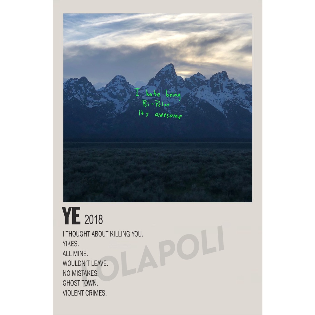 โปสเตอร์ปก อัลบั้ม ye - Kanye West
