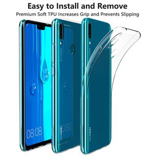 เคสสำหรับ Huawei Y9 2019 Case Silicone Back Cover Soft Case Huawei Y9 2019 TPU Y 9 Y92019 โปร่งใส เคส เคสซิลิโคน