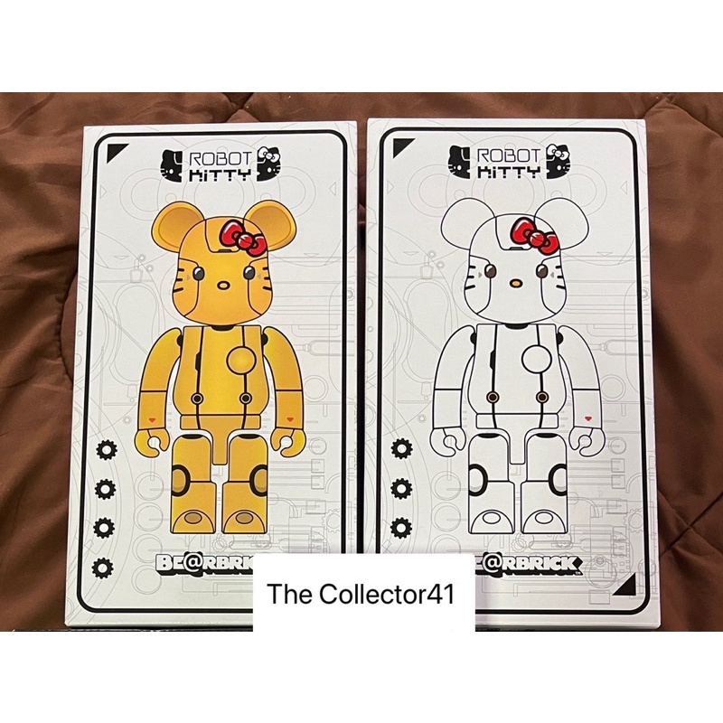 BE@R BRICK Bear Brick Robot Kitty 400% สีทอง สีขาว