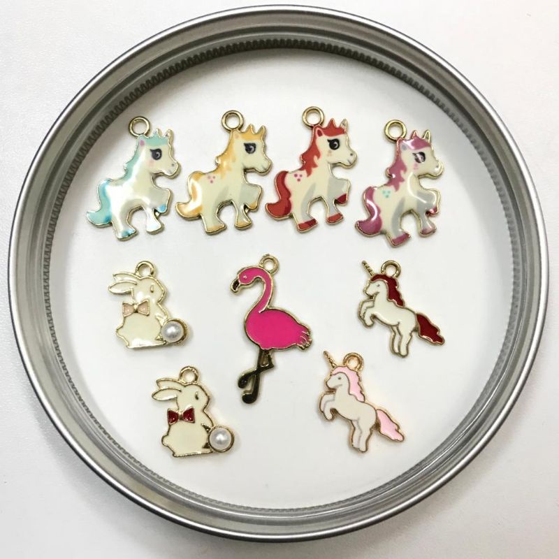CHILDRENS NECKLACE PENDANT / PONY CHARM / UNICORN CHARM / RABBIT CHARM