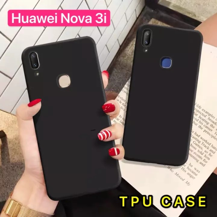 [ส่งจากไทย] Case Huawei Nova 3i เคสโทรศัพท์หัวเว่ย noav3i เคสนิ่ม tpu เคสสีดําสีแดง เคสซิลิโคน สวยและบางมาก