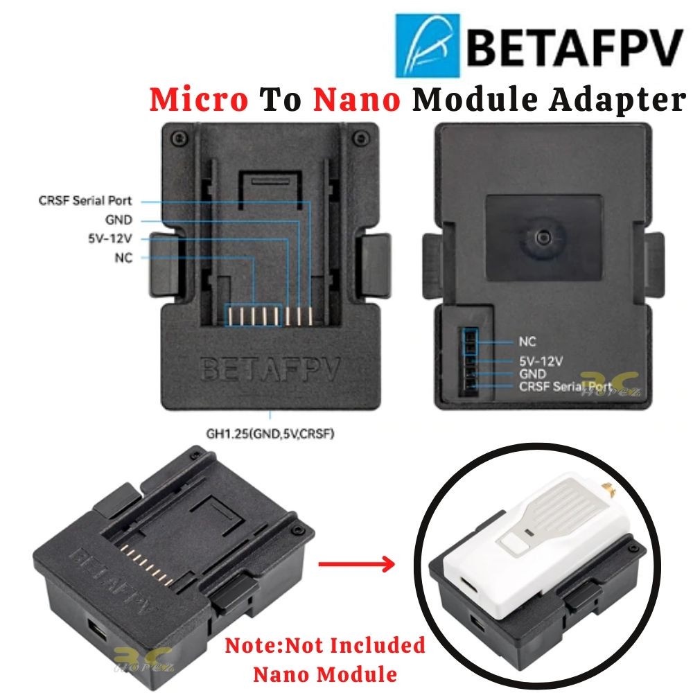 Betafpv อะแดปเตอร์โมดูลไมโคร เป็นนาโน สําหรับ BETAFPV Nano TX TBS Nano TX Frsky XJT Lite R9M Lite Lite Pro