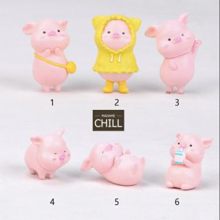 [MC311] ตุ๊กตุ่นจิ๋ว หมูหิวฮับ 🍟 (1 ตัว ราคา 25 บาท)