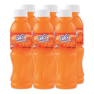 ดีโด้ น้ำส้ม10% ขนาด 225 มิลลิลิตร แพ็ค x 6 ขวด Deedo 10% Orange Juice, 225 ml, pack x 6 bottles