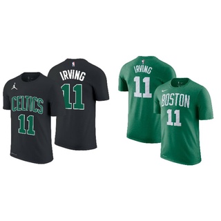 เสื้อยืดพิมพ์ลายแฟชั่นเสื้อยืดเสื้อกีฬาบาสเก็ตบอล Nba Gametime Boston Celtics 11 Kyrie Irving