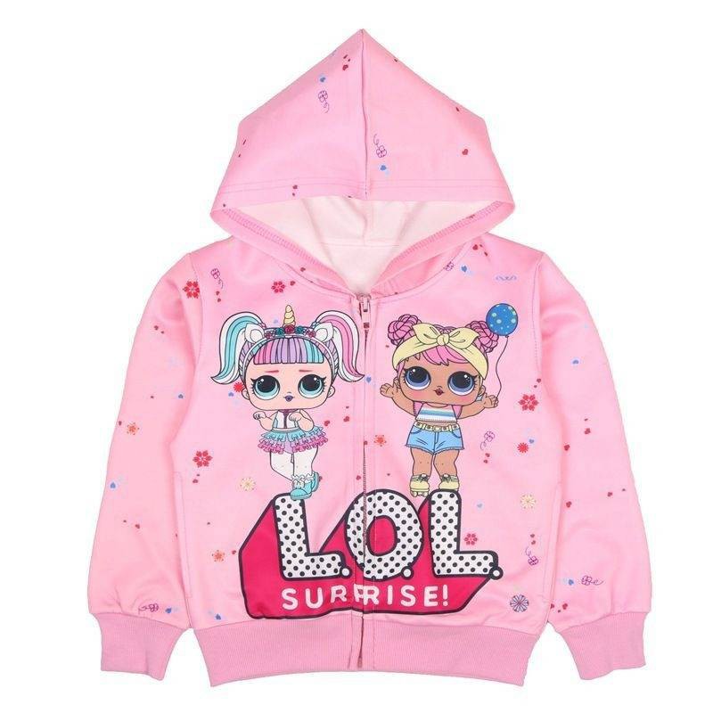 (walibaby)039 พร้อมส่ง สาว LOL เซอร์ไพร์ส Zipper เสื้อกันหนาวเด็ก Coat Jacket เสื้อผ้า Hooded