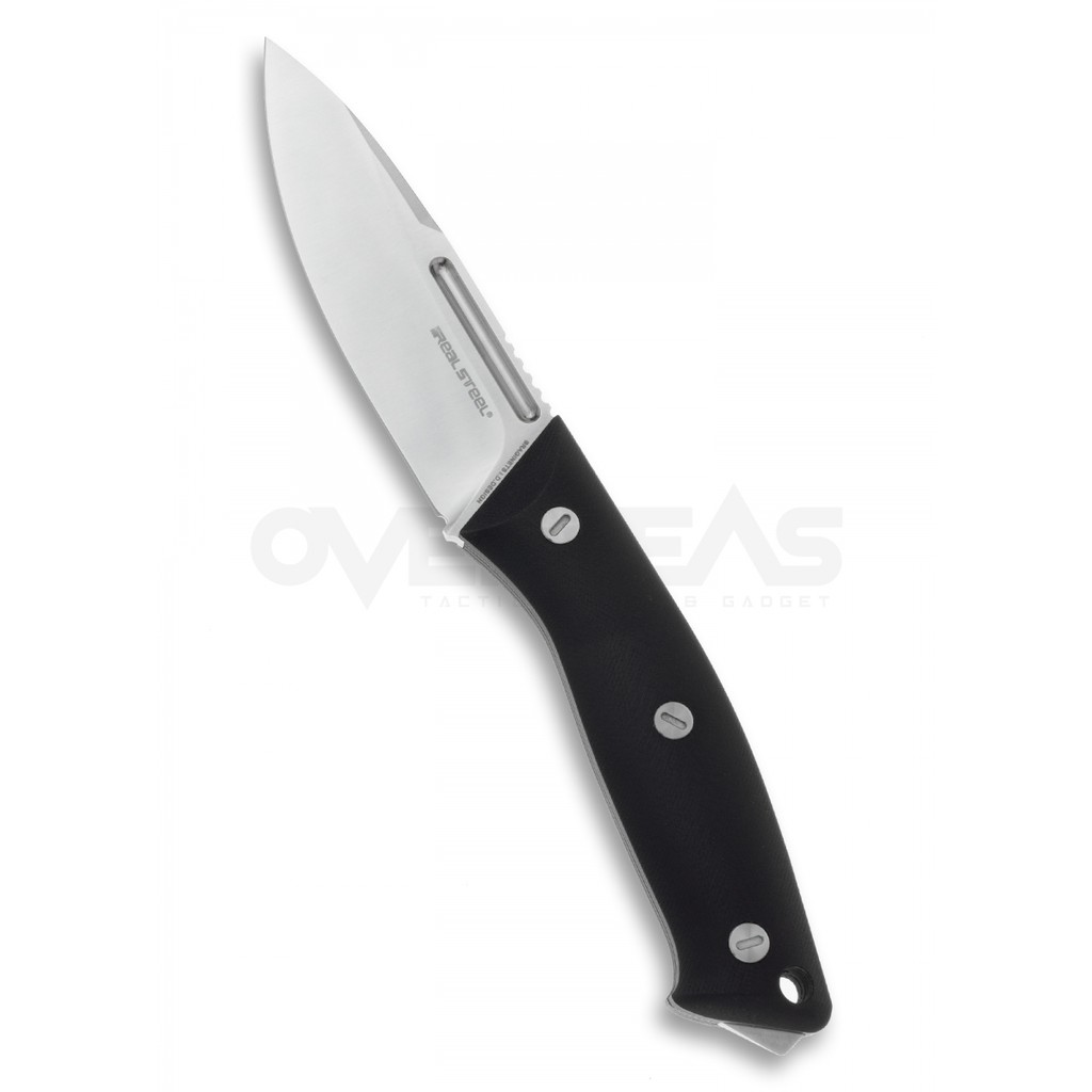 มีดใบตาย/มีดเดินป่า/มีดแคมป์ Real Steel Gardarik Small Fixed Blade Knife Black G-10 (9Cr13Mov 4.13" 