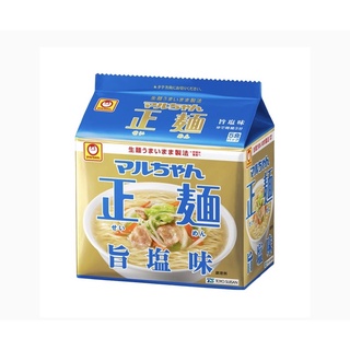 MARUCHAN Seimen Instant Ramen Noodles Umi Salt มารุจัง บะหมี่กึ่งสำเร็จรูปญี่ปุ่น 5 ซอง Made in Japan
