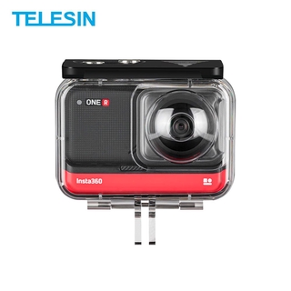 Telesin เคสกล้องดําน้ํา HD กันน้ํา อุปกรณ์เสริม สําหรับ insta360 ONE R 360 edition