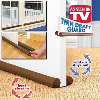 ที่กั้นบานประตูหน้าต่าง Twin Draft Guard - Brown